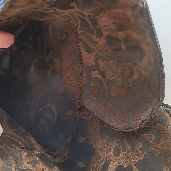 Fly London Womens  Sz 9 Black Mid-Calf Buckle Zipped Wedge Leather Boot Lug Moto - Picture 7 of 14